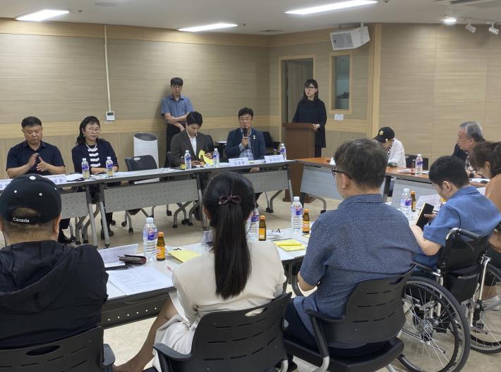 경기도의회 최만식 의원, 장애인단체와 현장 토크 직접 현안챙겨 기사 이미지
